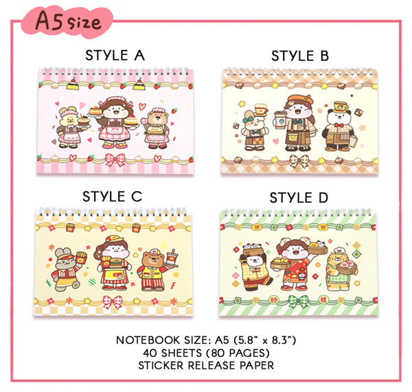 Meatball Restaurants Washi Collecting Notebook