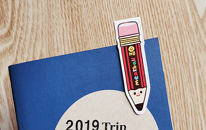 Meatball Magnetic Bookmarks: Pens and Pencils