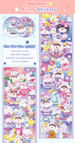 Meatball Sticker Tape: Bunny