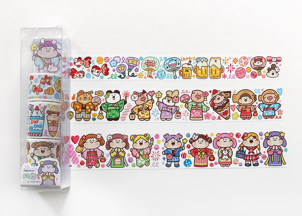 Meatball Washi Tape Set: Summer Festival