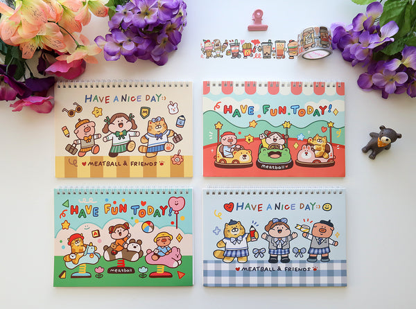 Meatball Washi Collecting Notebook
