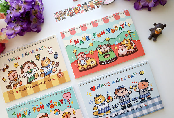 Meatball Washi Collecting Notebook