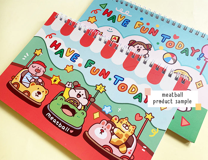 Meatball Washi Collecting Notebook