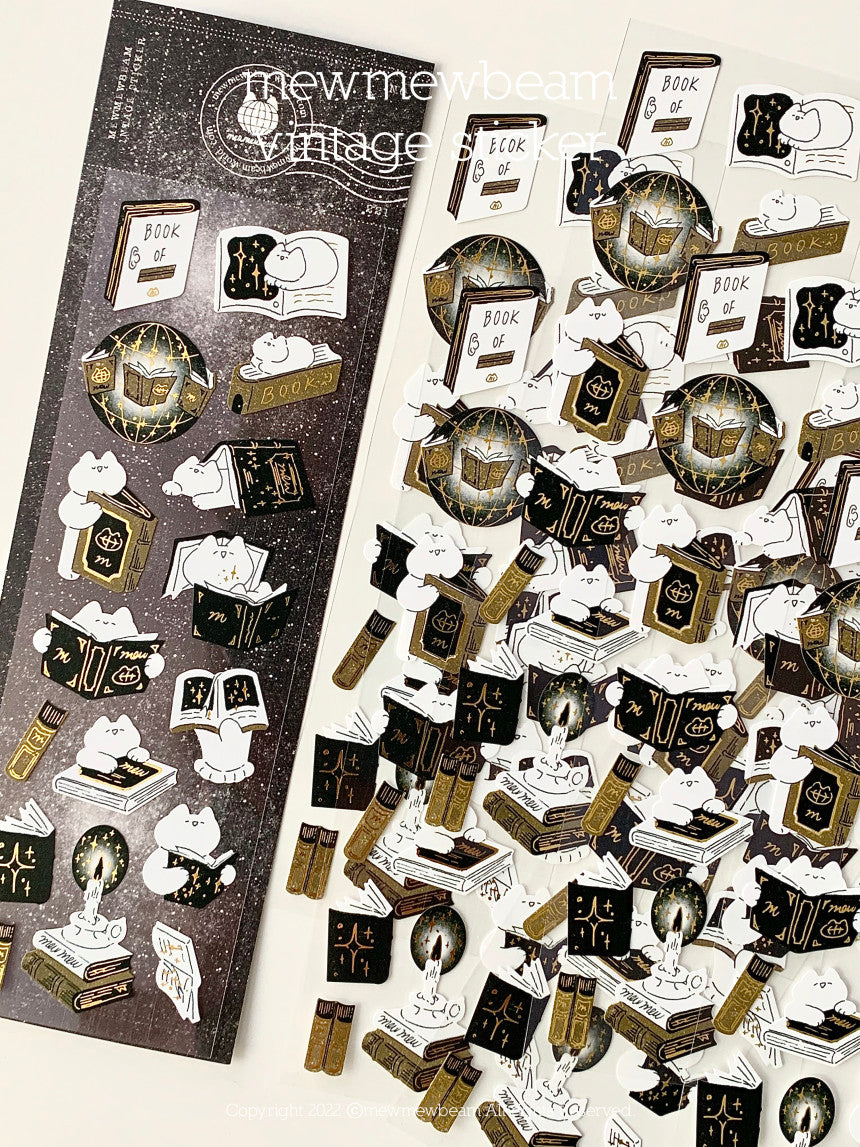 Mewmewbeam Sticker Sheet: Book