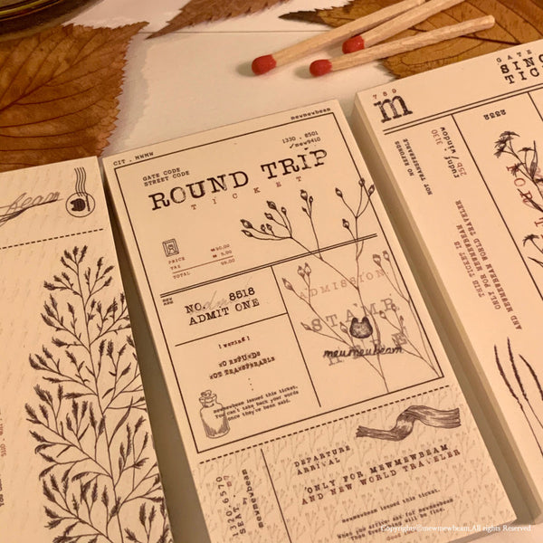 Mewmewbeam Vintage Tickets: Autumn