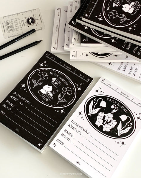 Mewmewbeam Black and White Journal
