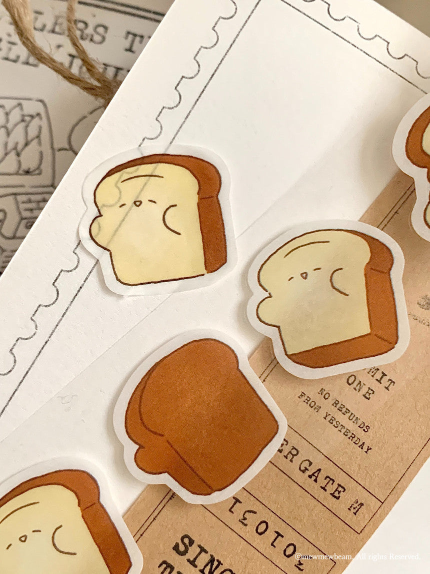 Mewmewbeam Sticker Tape Roll: Bread