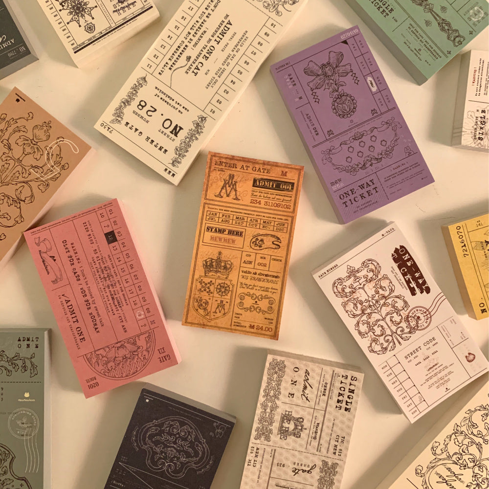 Mewmewbeam Vintage Tickets: Assorted Colors