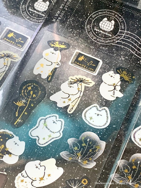 Mewmewbeam Sticker Sheet: Dandelion