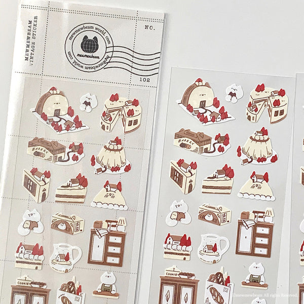 Mewmewbeam Sticker Sheet: Dessert