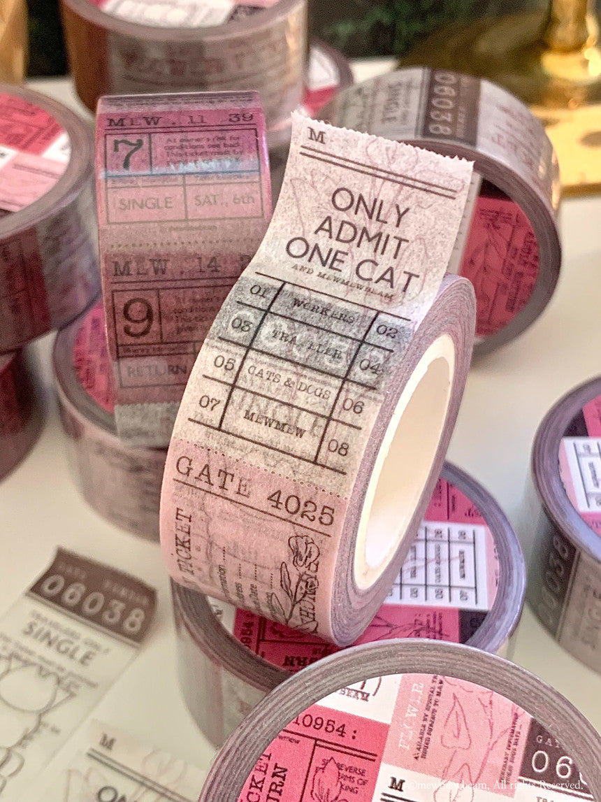 Mewmewbeam Washi Tape: Easy Cut Pink