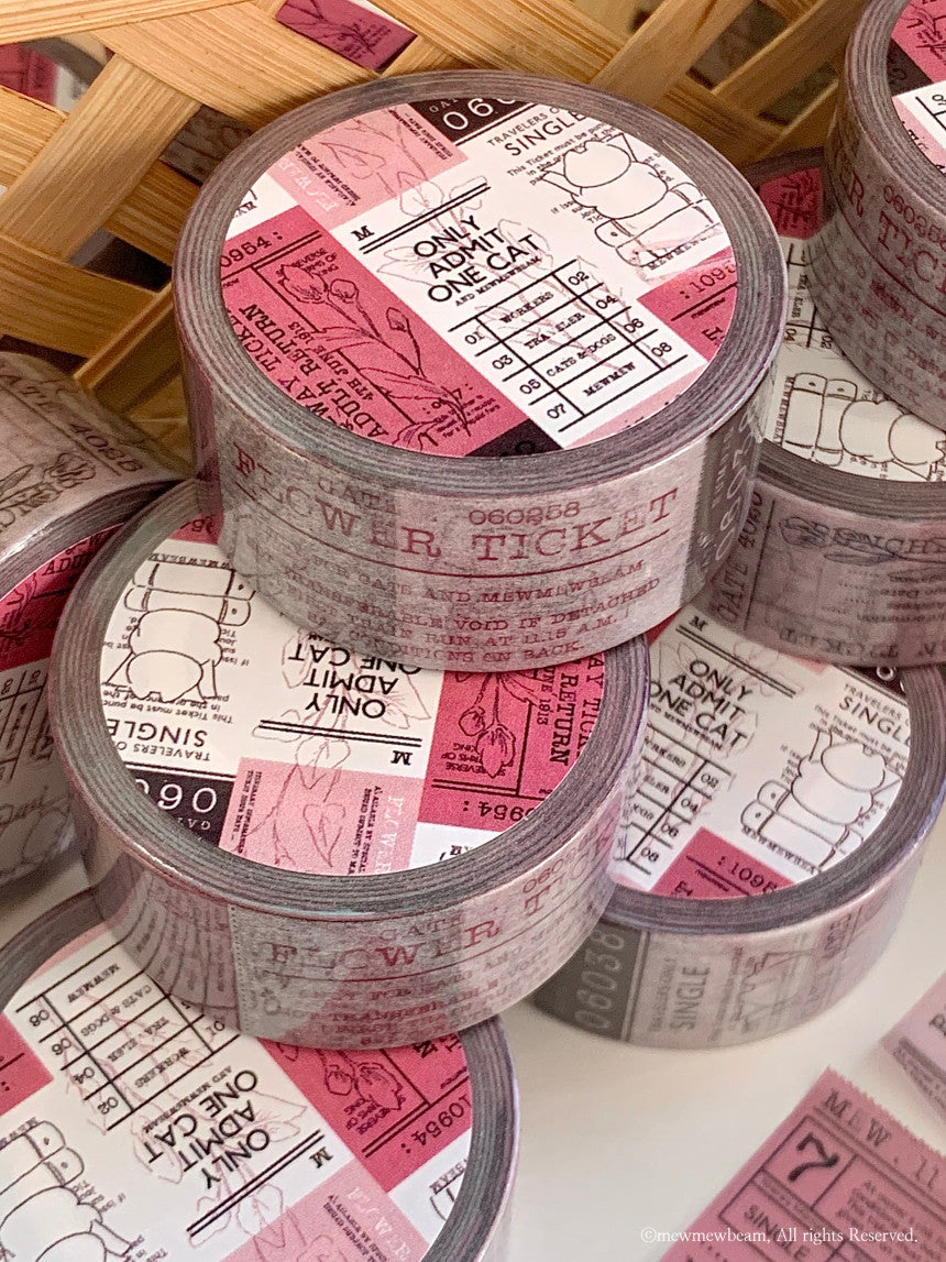 Mewmewbeam Washi Tape: Easy Cut Pink