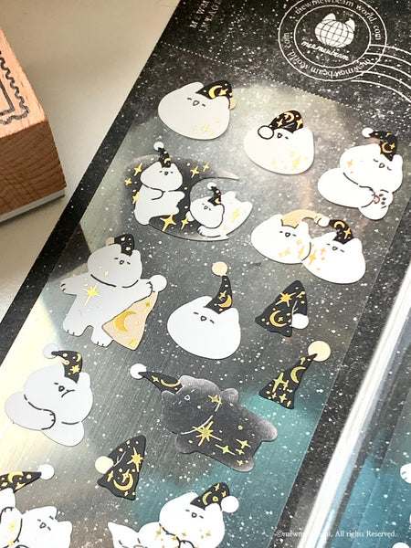 Mewmewbeam Sticker Sheet: Good Night