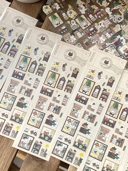 Mewmewbeam Sticker Sheet: Library