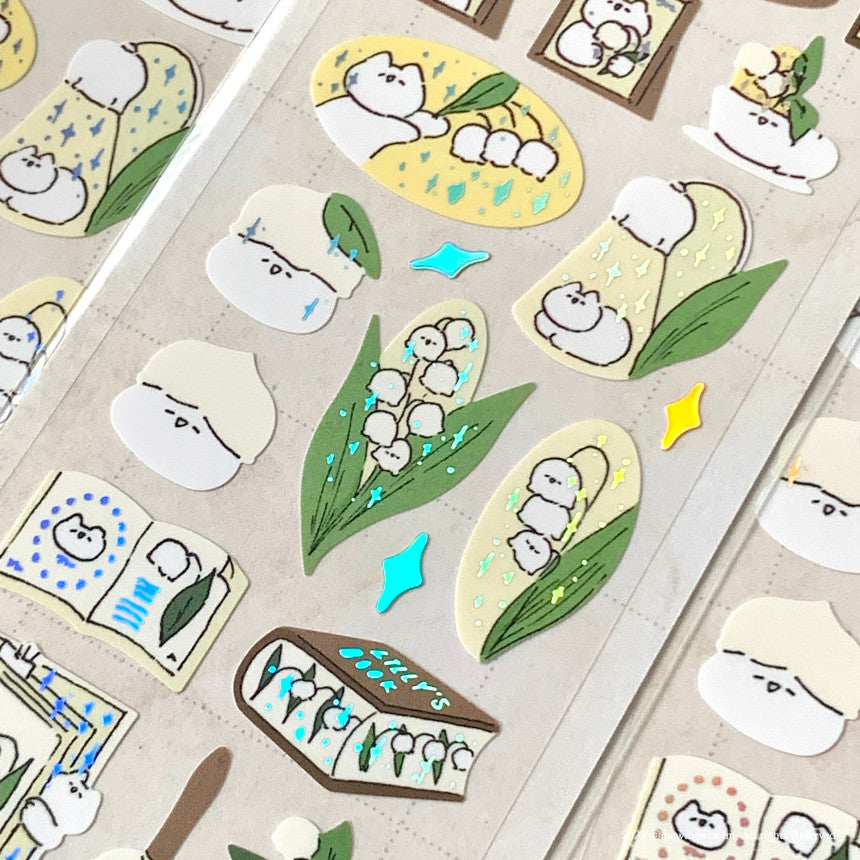 Mewmewbeam Sticker Sheet: Lily of the Valley