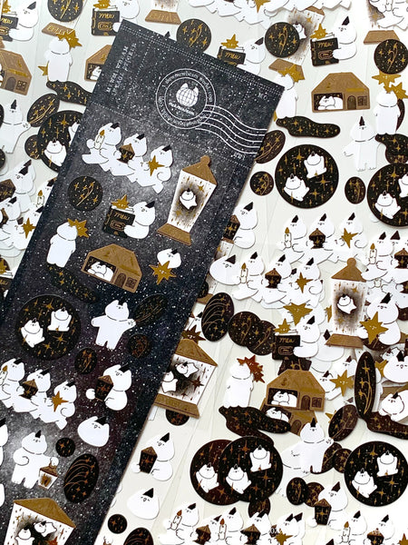 Mewmewbeam Sticker Sheet: Little Black Hat