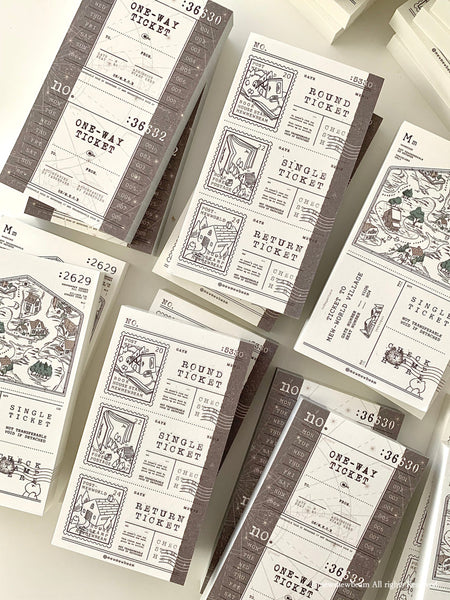 Mewmewbeam Vintage Tickets: Forest Village
