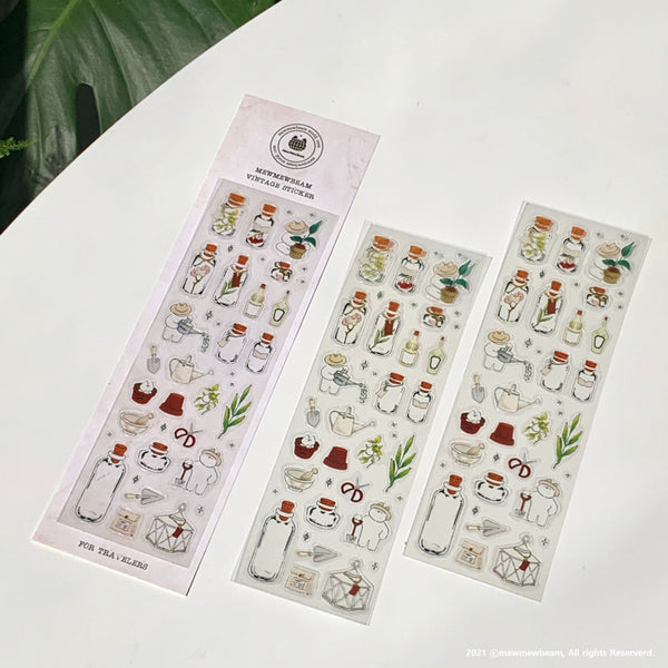 Mewmewbeam Sticker Sheet: Gardening