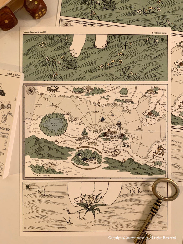 Mewmewbeam Postcard: Map 005