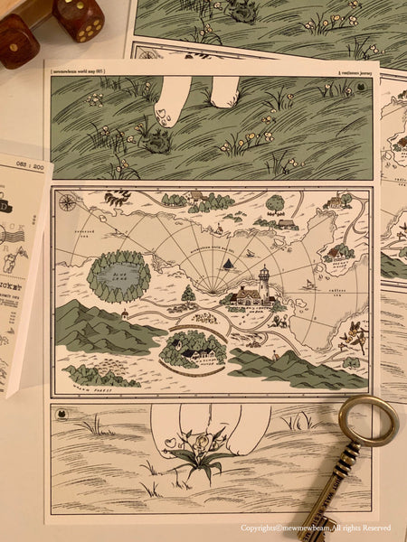 Mewmewbeam Postcard: Map 005