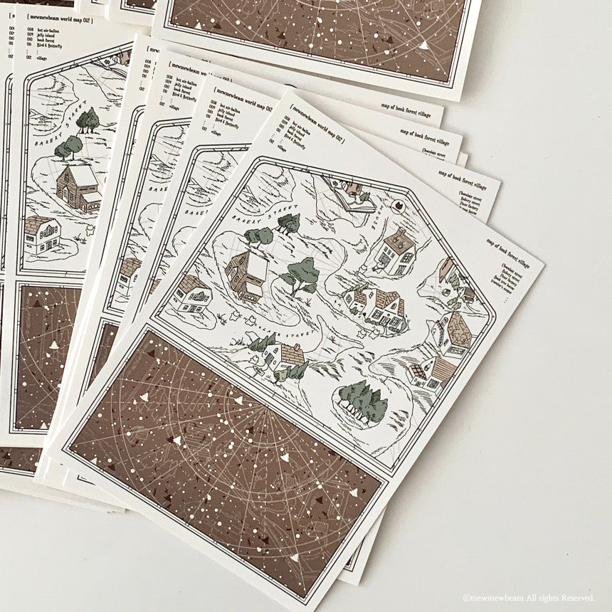 Mewmewbeam Postcard: Map 012