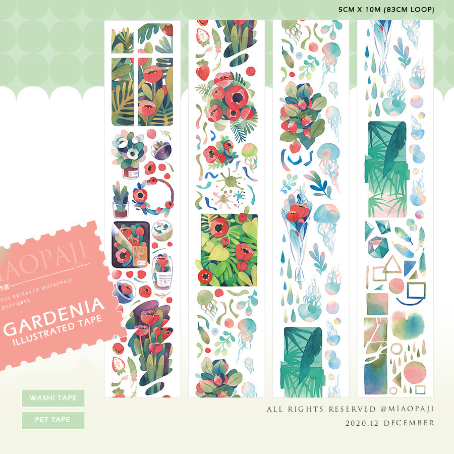Miaopaji Masking Tape: Gardenia