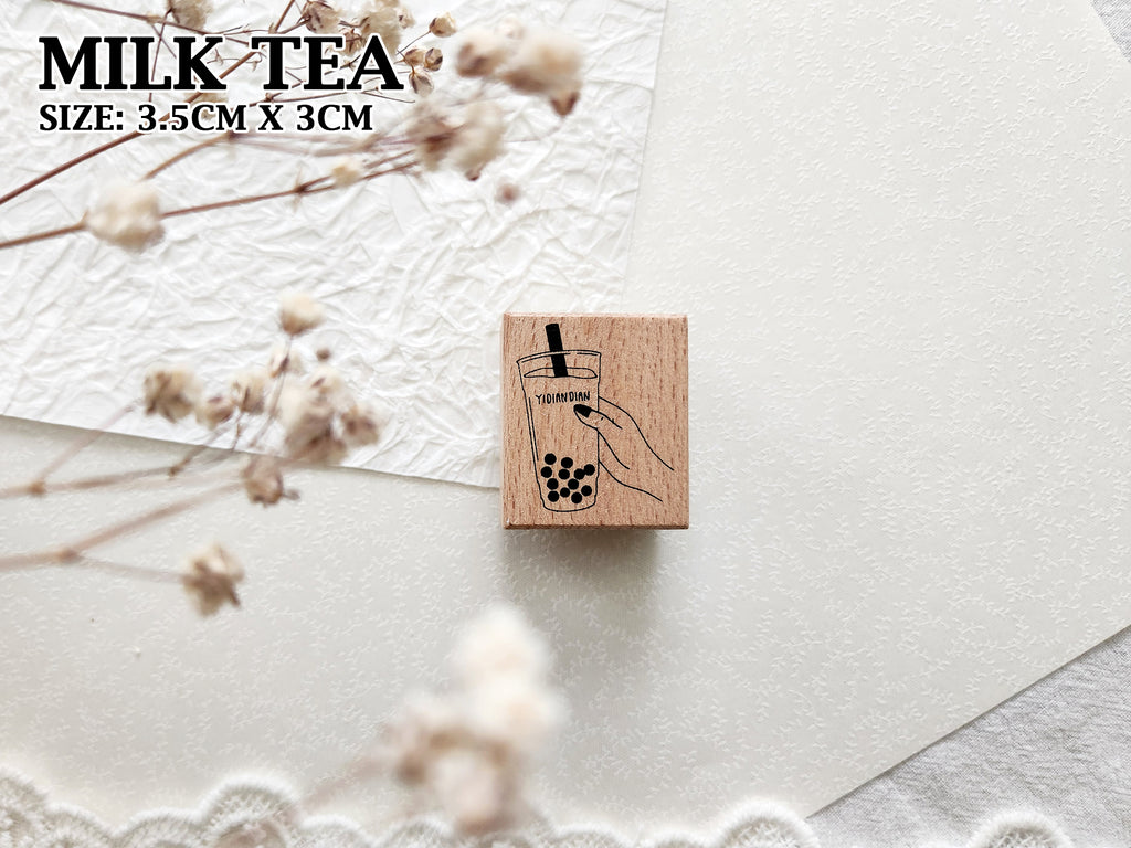 Milk Tea and Coffee Rubber Stamps