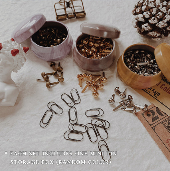 Mini Brads and Paper Clips