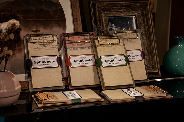 Mini Vintage Acrylic Clipboard and Notepad
