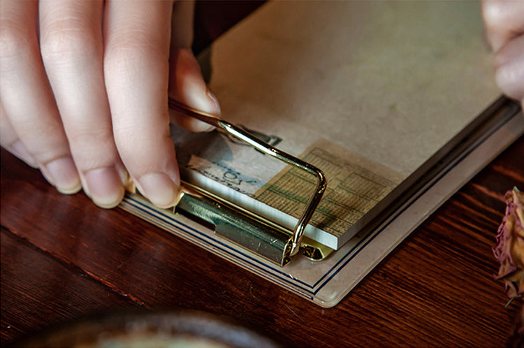 Mini Vintage Acrylic Clipboard and Notepad