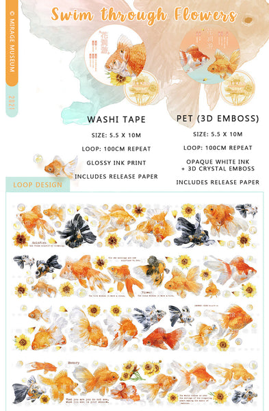 Mirage Museum Tape Sample: Swim Through Flowers