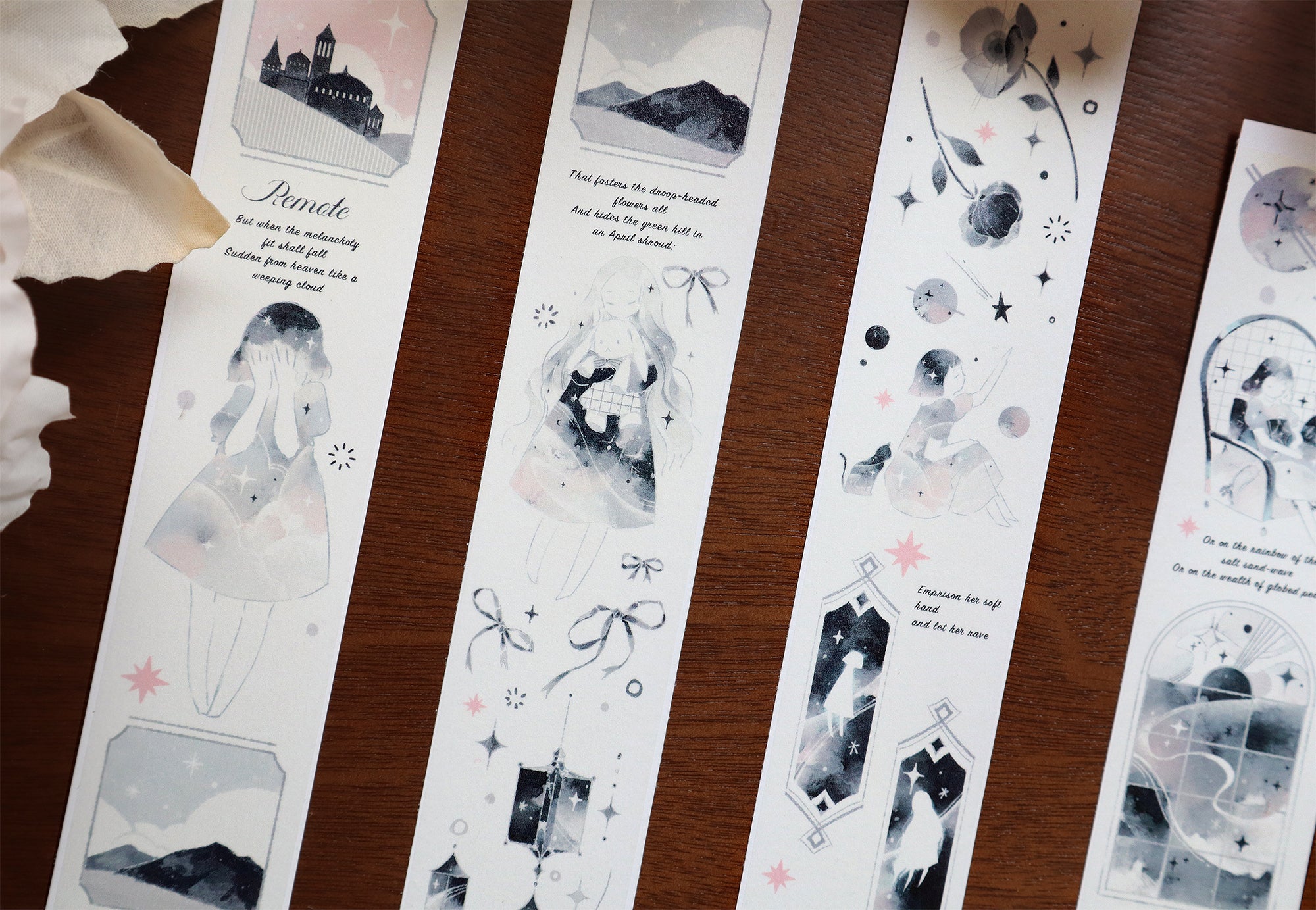 Mist Forest Washi Tape: Lonely Girl
