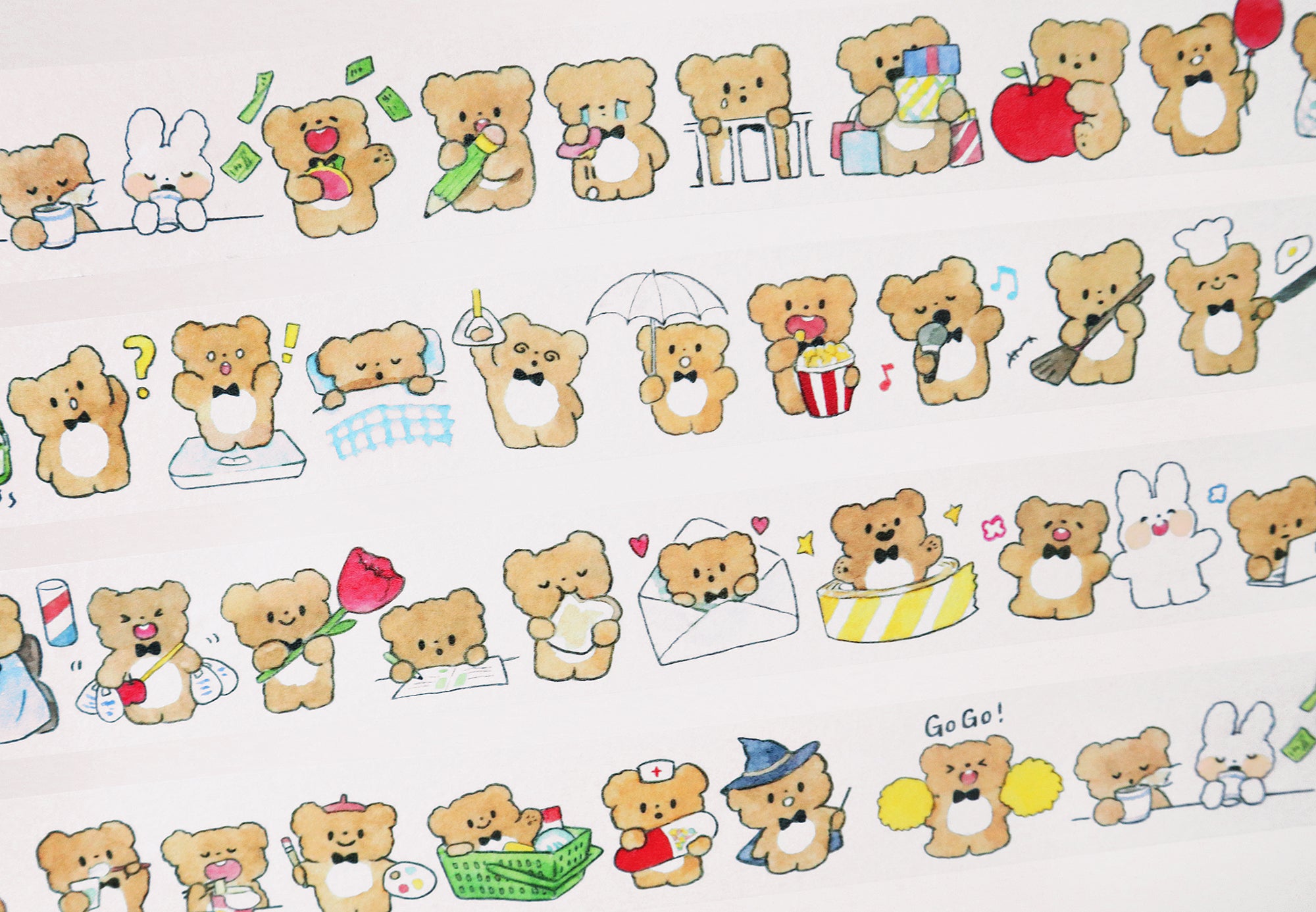 Molinta Washi Tape: Bear's Diary