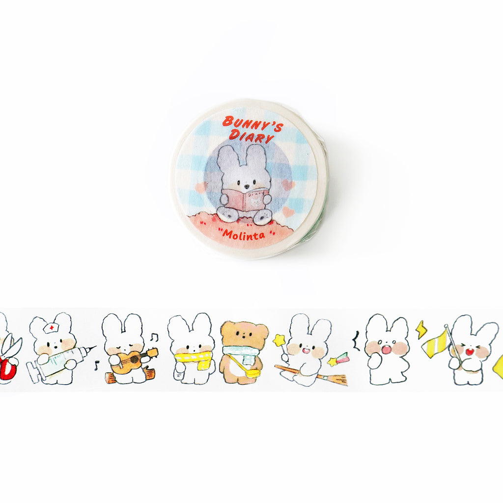 Molinta Washi Tape: Bunny's Diary