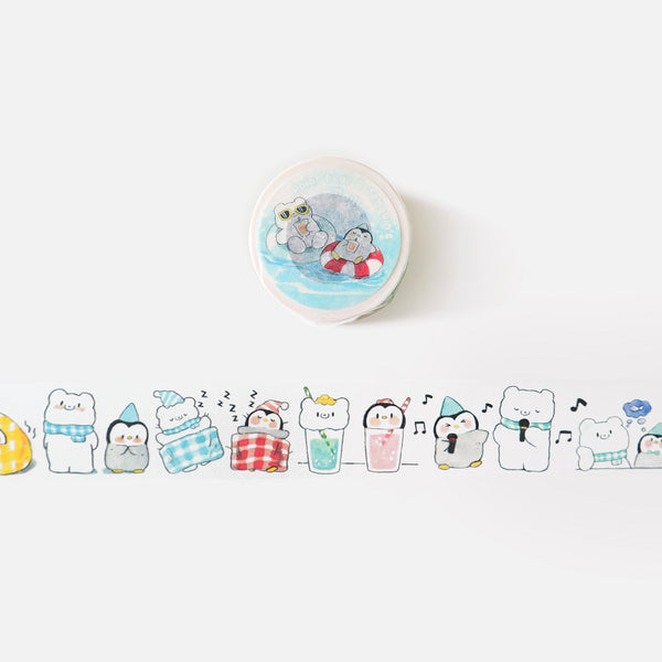 Molinta Washi Tape: Polar Bear and Penguin's Daily