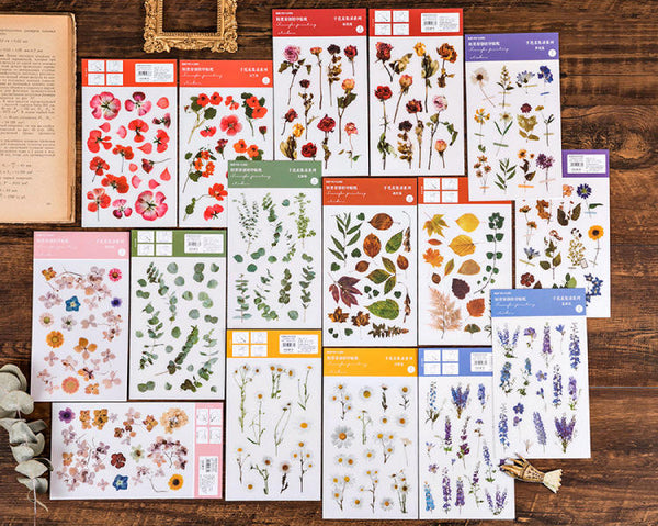 Flower Print-On Stickers