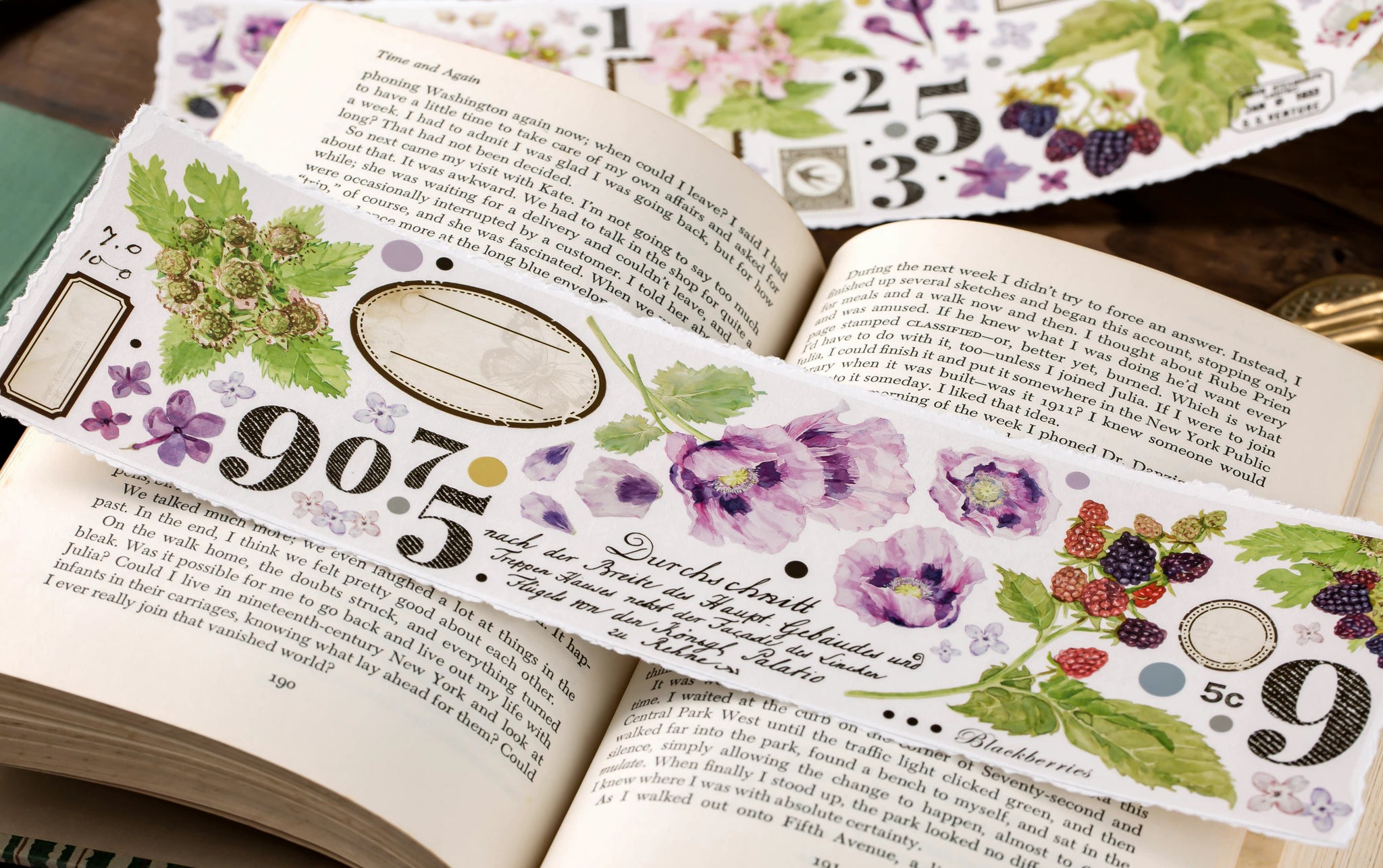 Mooka Studio Masking Tape: Flower Letters Collection