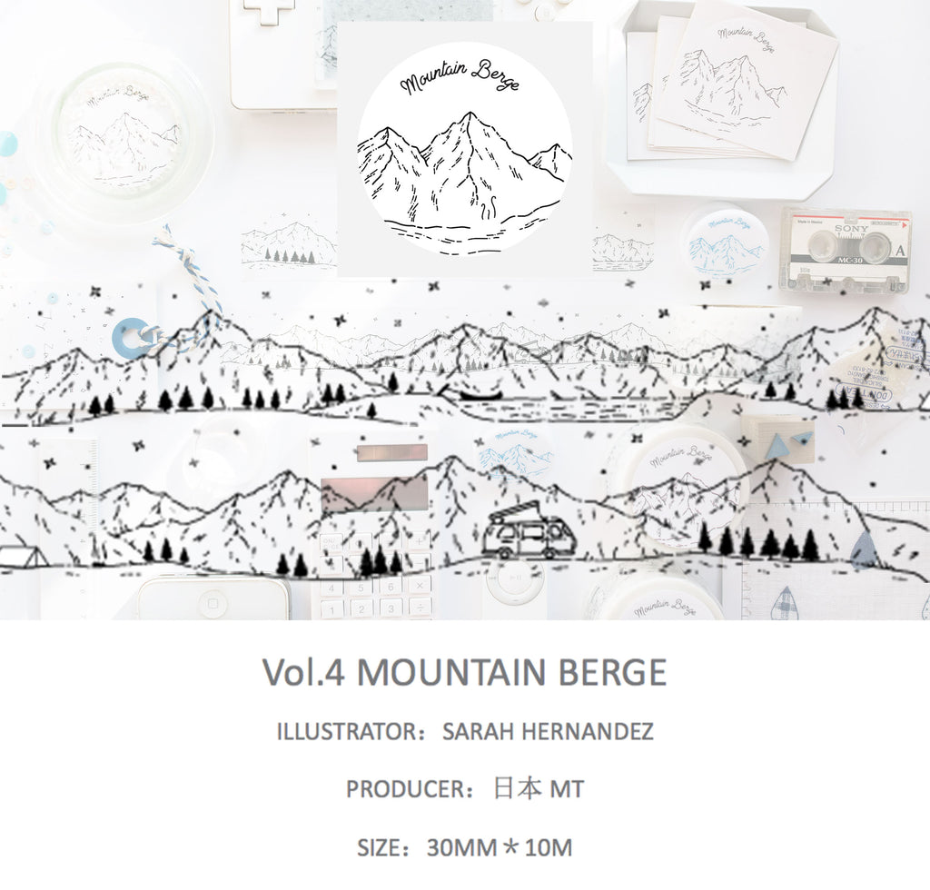 Jyzacca Masking Tape: Mountain Berge
