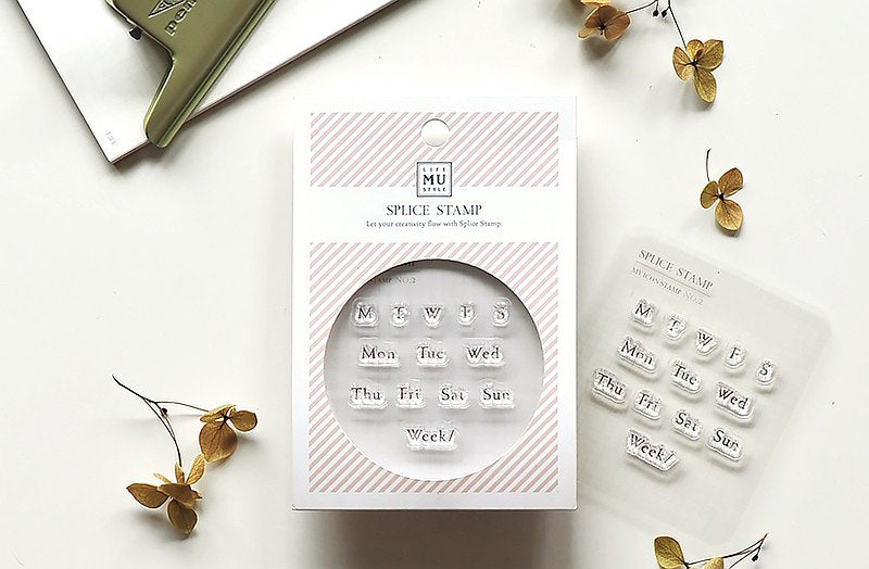 Mu Lifestyle Clear Stamps Month Stamp Set