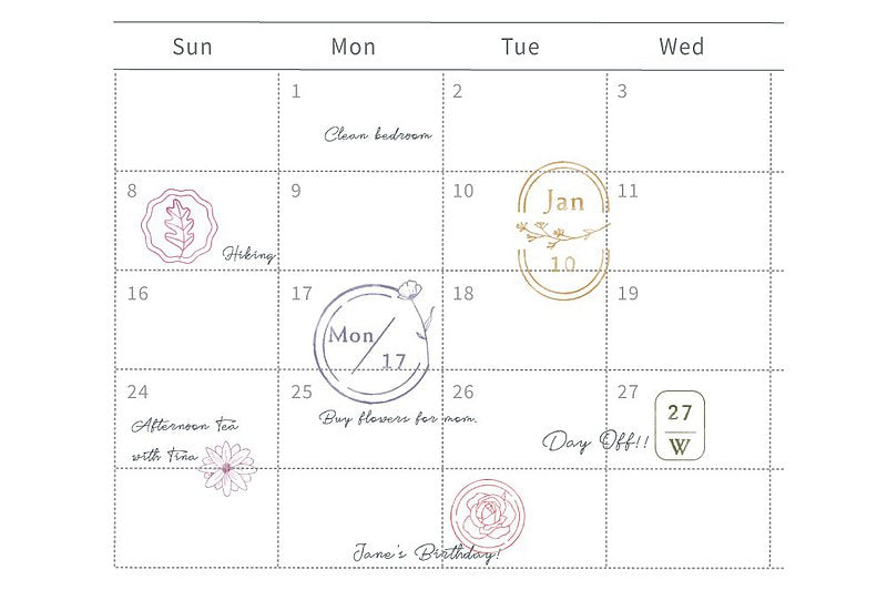 MU Lifestyle Splice Stamp: Calendar Set