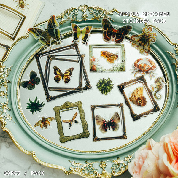 Museum Specimen Collection Stickers Pack