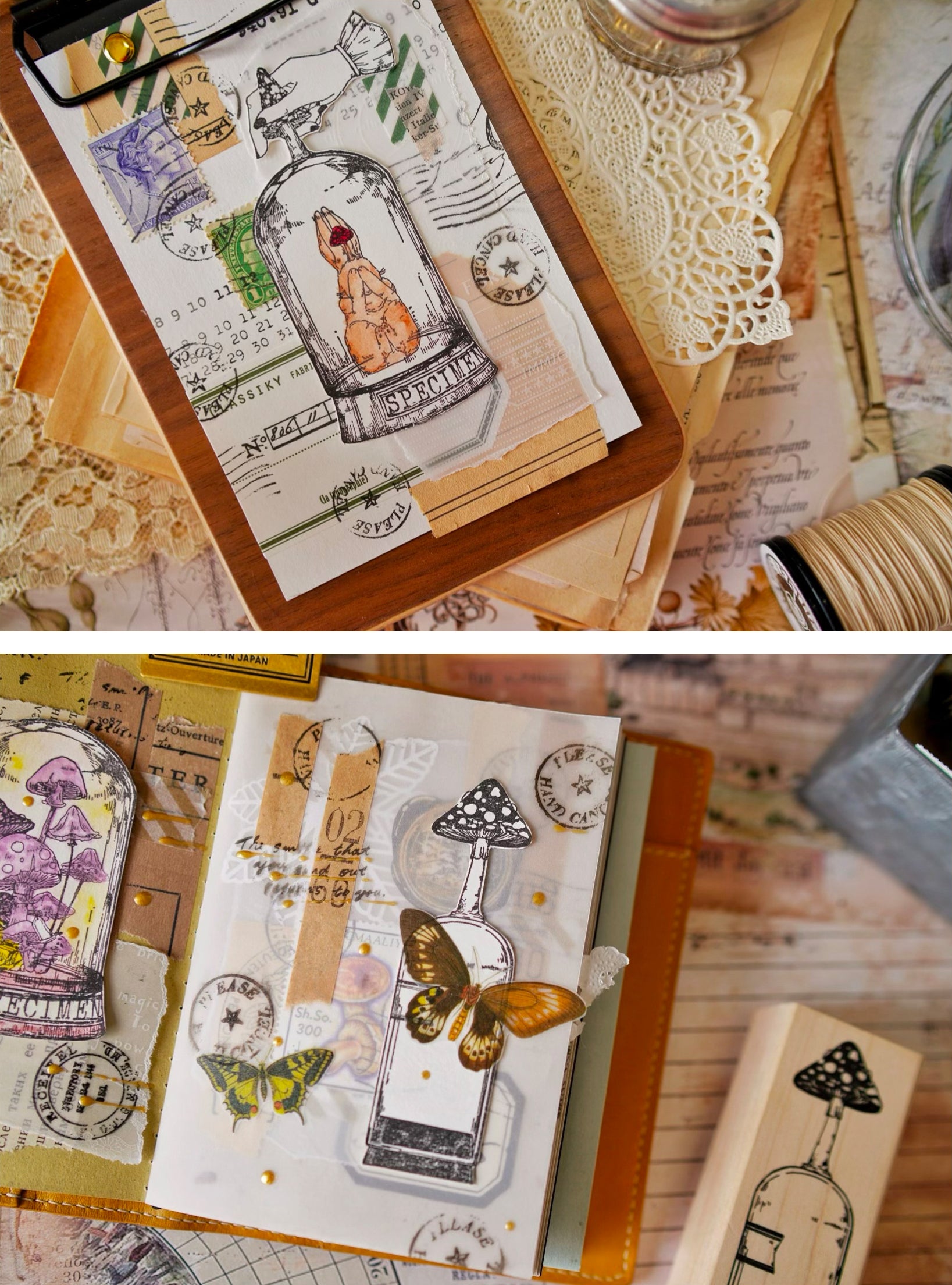 Benchu Studio: Mushroom Collector Stamps (Set E)