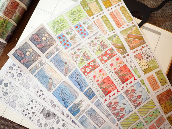 Nature Motifs Washi Tape Roll