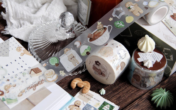 Neinei Illustration Masking Tape: Gingerbread Man