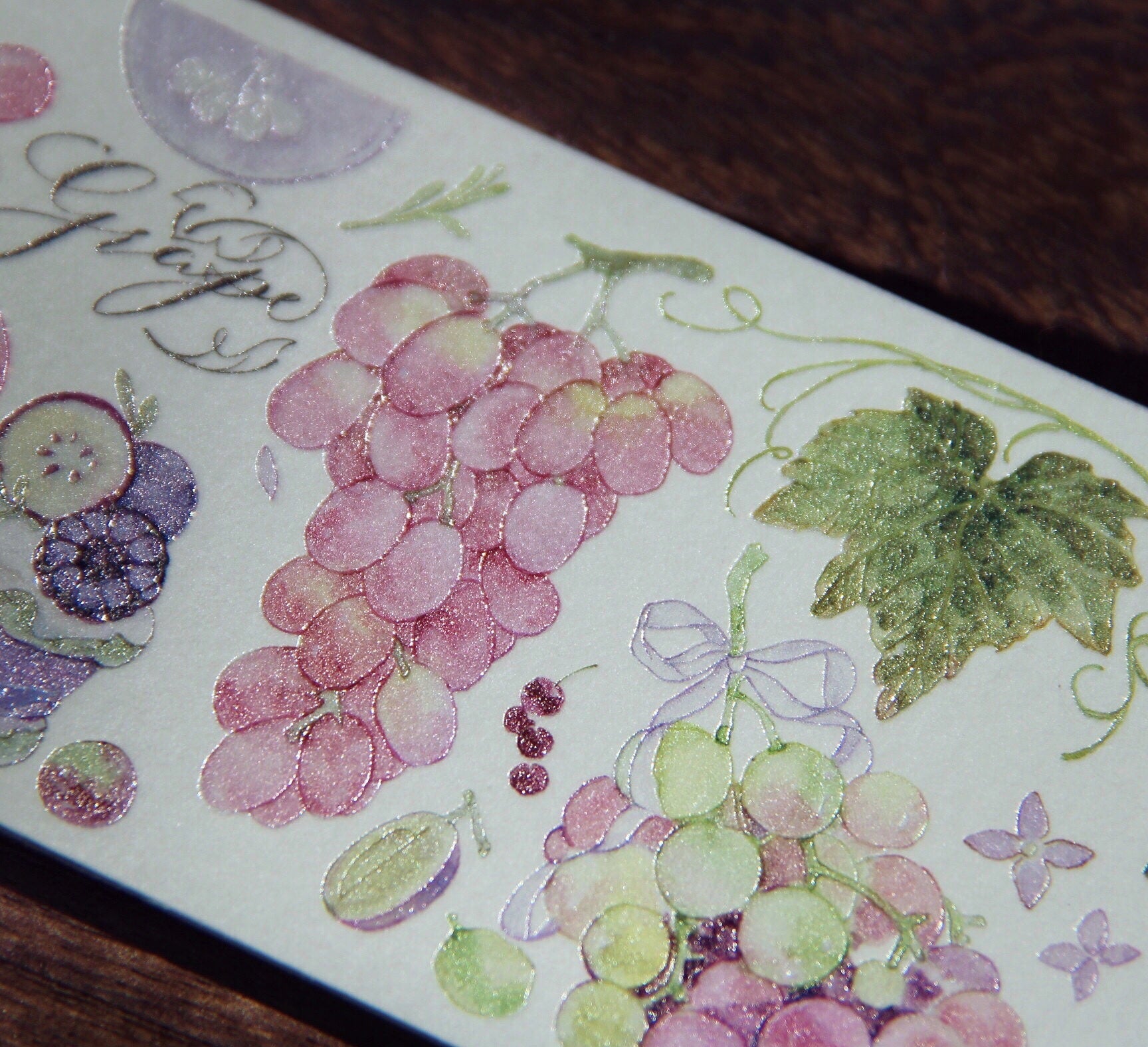 Neinei Illustration Masking Tape: Grapes