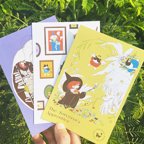 Nekocha Postcards: The Sorcerer's Apprentice