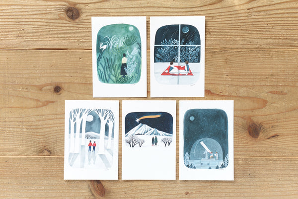 Cozyca Postcards Set: Scene