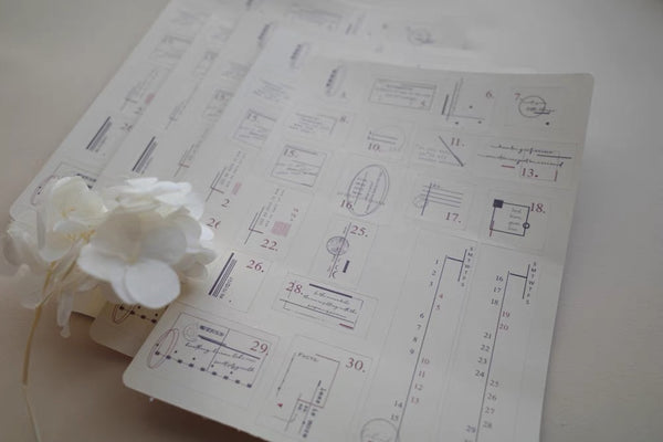 Hanen Studio: NO. Mrs. Simple Sticker Sheets