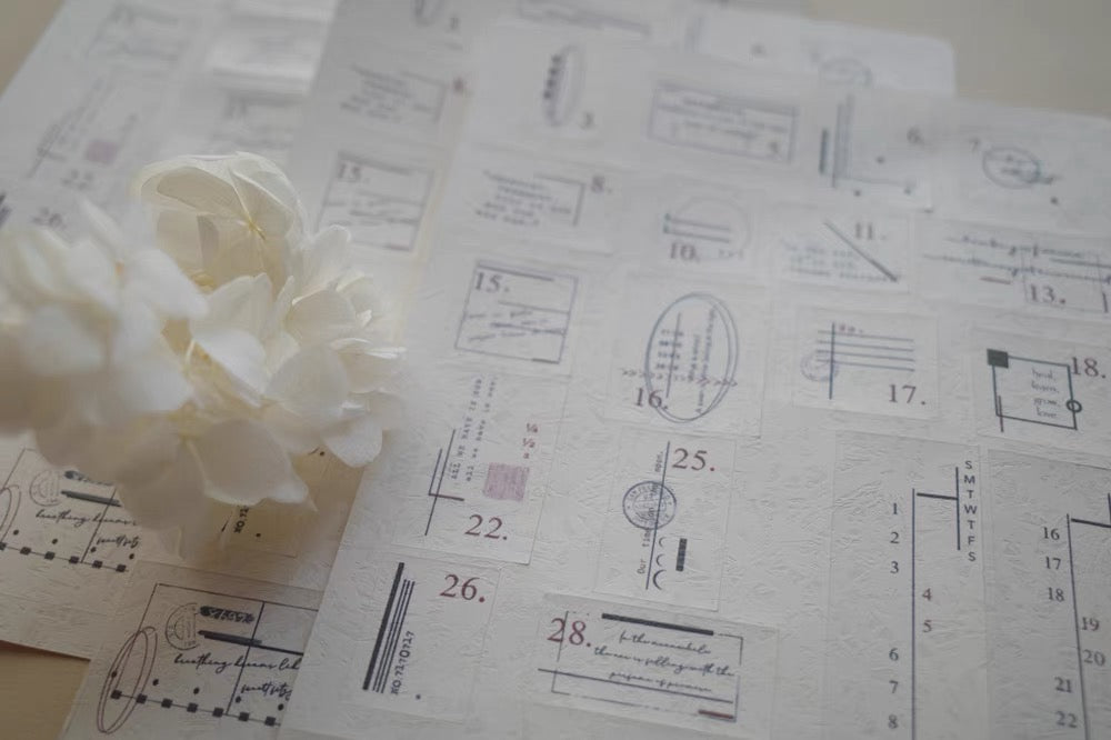 Hanen Studio: NO. Mrs. Simple Sticker Sheets – Papergame