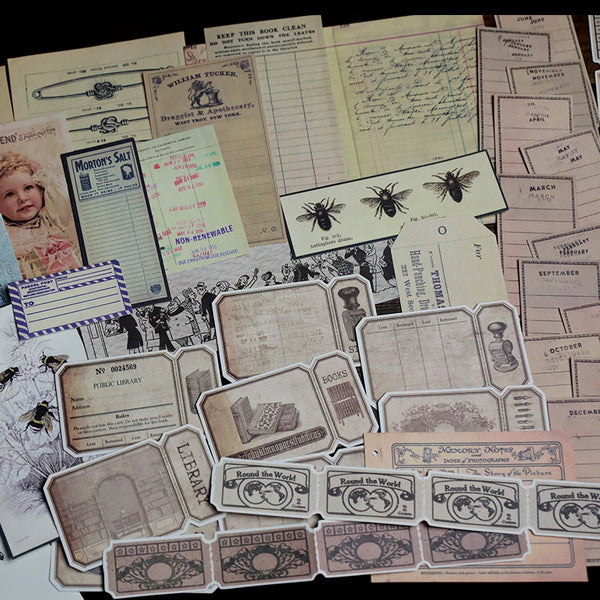 Cheeserabbit Studio: Junk Journal Ephemera Kit H